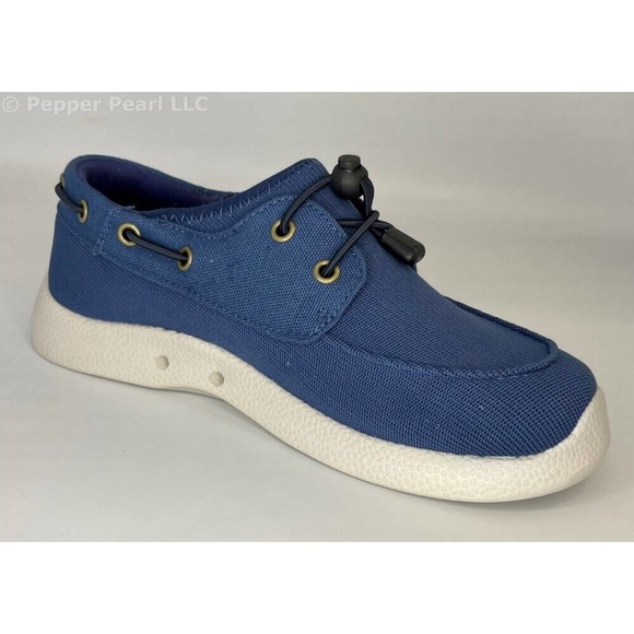Women's Speed-Lace Deck Shoe Blue Size 8 Water and Slip Resistant - Picture 7 of 14